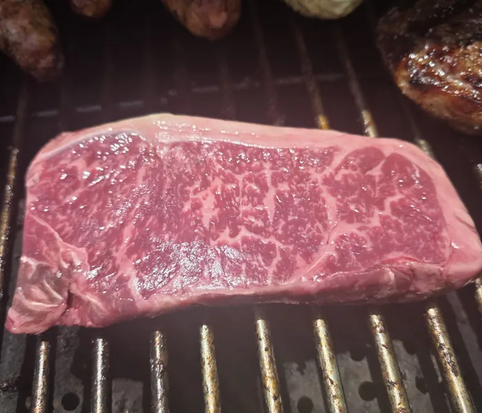 Corte marmorizado na grelha