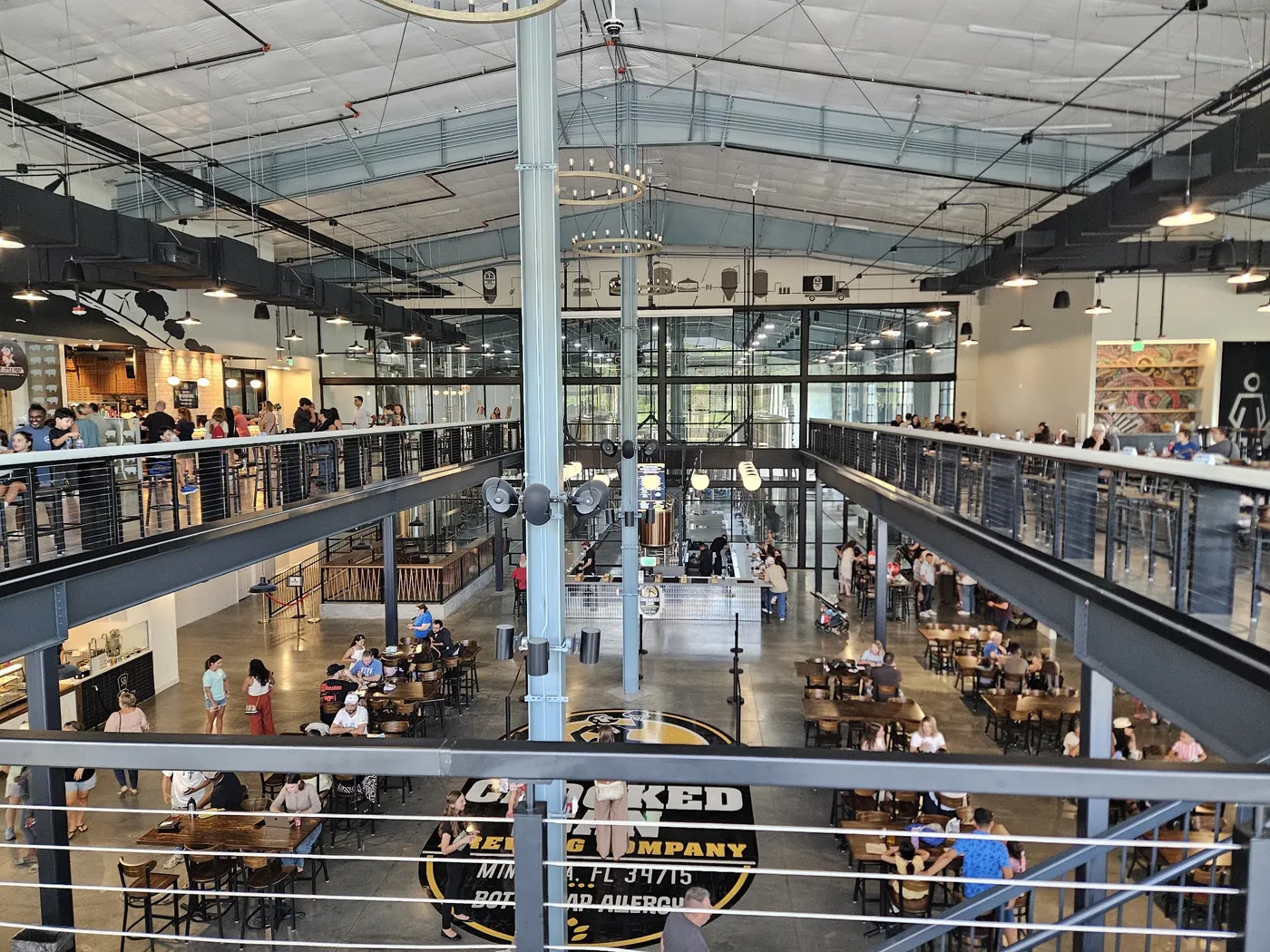 The food hall at Crooked Can Minneola