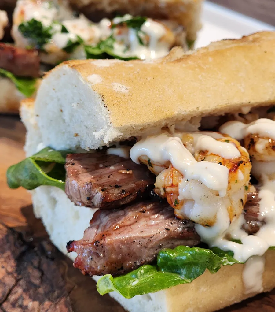 Surf and Turf sandwich