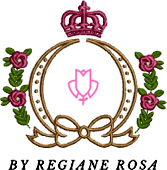 By Regiane Rosa crest: a crown, roses and a bow